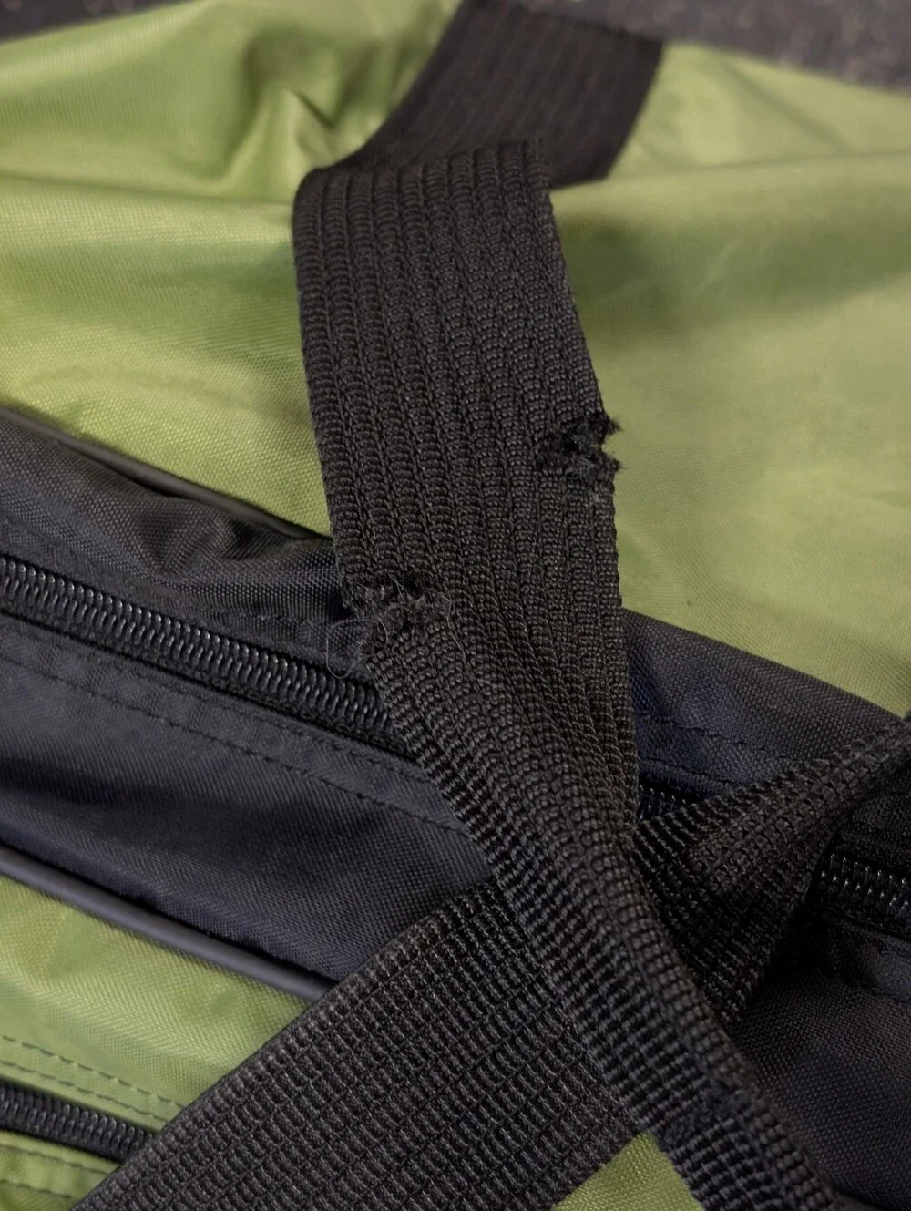 Vintage Nike 90s Military Green Sport Duffle Bag Swoosh Logo